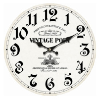 Sconto Nástenné hodiny PRINT vintage port, ⌀ 34 cm