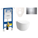 Cenovo zvýhodnený závesný WC set Geberit do ľahkých stien / predstenová montáž + WC VitrA VitrA 