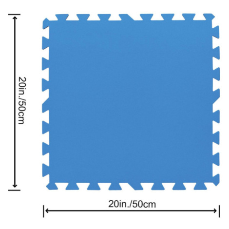 Bestway 58220 penová podložka pod bazén 50 x 50 cm (9 ks)