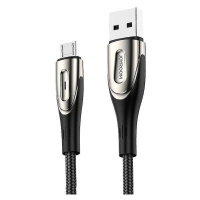 Nabíjací a dátový kábel USB, microUSB, 120 cm, 3000 mA, s ochranou proti zlomeniu, rýchle nabíja