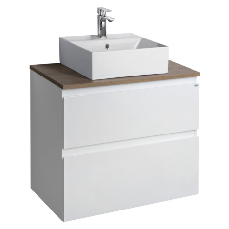 Súprava kúpeľňového nábytku ALTAIR, šírka 67,6 cm, biela/dub emporio AI270-01 AQUALINE