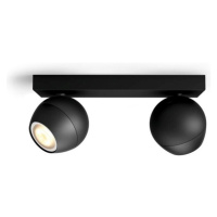 Philips HUE Buckram Bluetooth SVIETIDLO BODOVÉ LED 2xGU10 5W 350lm 2200-6500K, čierna