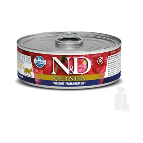 N&D CAT QUINOA Adult Weight Mnmgmt Lamb & Brocolli 80g + Množstevná zľava 1+1