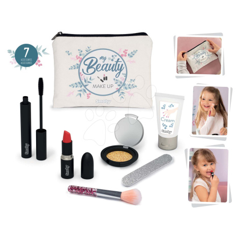 Kozmetická taštička s kozmetikou My Beauty make Up Set Smoby so špirálou rúžom očný tieň so štet