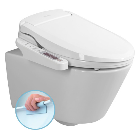 Závesné WC AVVA s elektronickým bidetom BLOOMING EKO PLUS NB-1160D-3 Sapho