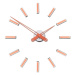 Dizajnové nalepovacie hodiny Future Time FT9600CO Modular copper 60cm