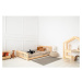Detská posteľ z borovicového dreva v prírodnej farbe 70x160 cm CPN – Adeko