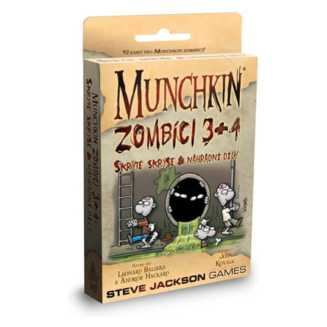 Steve Jackson Games Desková karetní hra Munchkin - Zombíci 3+4: Skryté skrýše a Náhradní díly v 