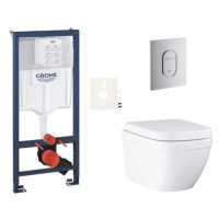 Závesný wc set do ľahkých stien / predstenová montáž Grohe Euro Ceramic SIKOGRSEUA