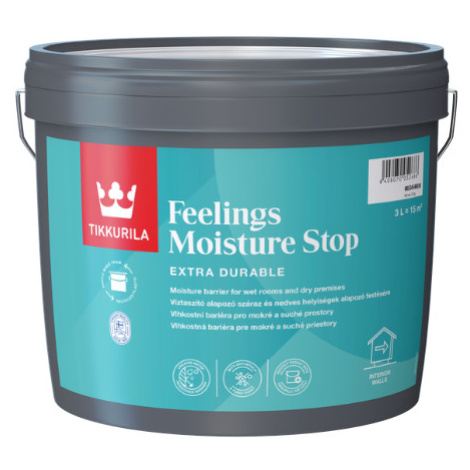 TIKKURILA FEELINGS MOISTURE STOP - Náter proti vlhkosti transparentná 3 L