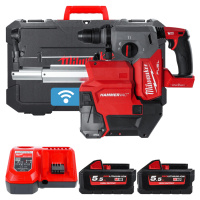 MILWAUKEE M18 FUEL ONE-KEY SDS-Plus vŕtacie kladivo 4-režimové s FIXTEC s odsávačom M18ONEFHXDEL