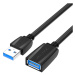 Kábel Extension Cable USB 3.0, male USB to female USB, Vention 3m (Black)