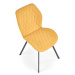 Designová stolička Eviana horčicová