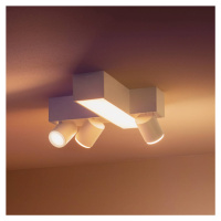 Philips Hue Centris Cross LED reflektor, biely, 3 svetlá RGB CCT