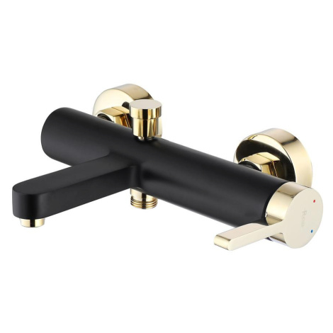 Vaňová batéria s vaňovou sadou Rea Polo čierna-zlatá