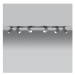 Sivé bodové svietidlo 6x118 cm Toscana – Nice Lamps