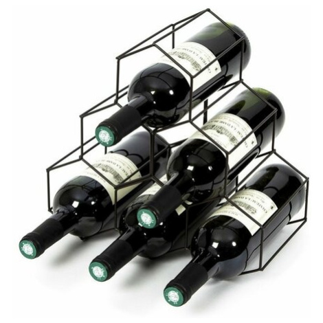 Compactor Stojan pre 6 fliaš vína, 28 x 28 x 4,5 cm, matná oceľ