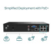 TP-Link VIGI NVR1004H-4P, videorekordér, 4 kanály, 4xPoE, 1xSATA, 1x100Mbps LAN, 2xUSB2.0, 1xHDM