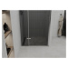 MEXEN - ROMA krídlové dvere 90x190 cm 6mm, chróm, grafit sa stenovým profilom 854-090-000-01-40