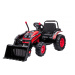 mamido  Detský elektrický traktor s lopatou červený