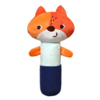 BabyOno plyšová hračka s pískatkom Fox Monday oranžová