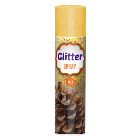 DC GLITTER - Glitrový dekoračný sprej glitter zlatá 0,1 L