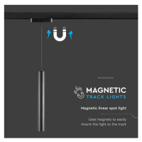 Závesné lištové svietidlo MAGNETIC 15W 3000K (V-TAC)