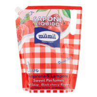 Malizia Milmil Black Cherry & Raspberry tekuté mydlo náplň 900 ml