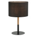Stolová lampa 20214 kov/svetlé drevo čierna
