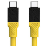 Tactical Fat Man, USB-C na USB-C, 1m, žltý