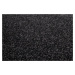 Kusový koberec Eton černý 78 kruh - 200x200 (průměr) kruh cm Vopi koberce