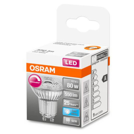 OSRAM LED sklenený reflektor GU10 7W 940 36° stmievateľný