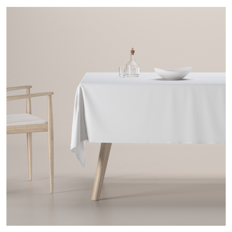 Dekoria Obrus na stôl obdĺžnikový, biela, Loneta, 133-02