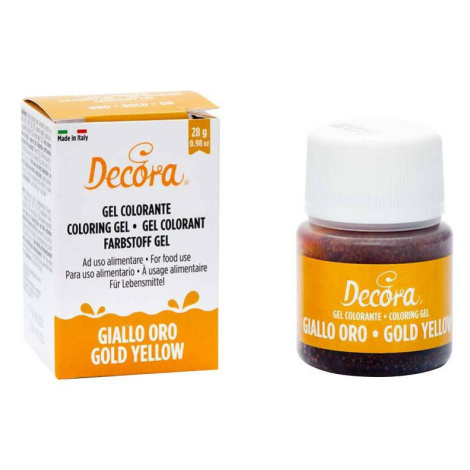 Gelová barva zlato-žlutá 28g - Decora - Decora