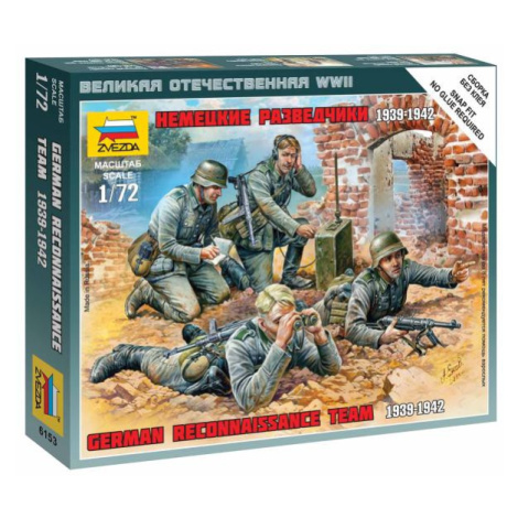 Wargames (WWII) figurky 6153 - German Reconnaissance Team (1:72) Zvezda