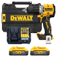 DEWALT 18V XR Aku vŕtačka s príklepom, 2x 5,0 Ah POWERSTACK DCD805H2T-QW