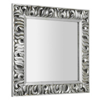 SAPHO - ZEEGRAS zrkadlo v ráme, 90x90cm, strieborná IN401