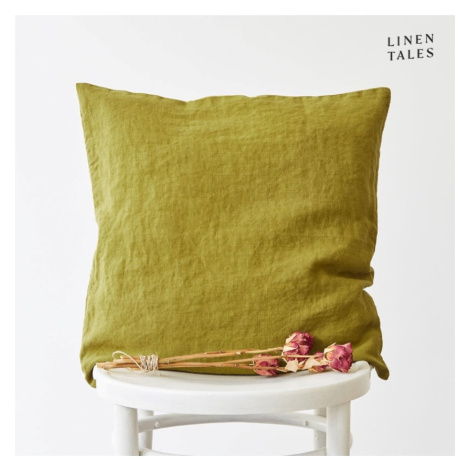 Ľanová obliečka na vankúš 45x45 cm Moss Green – Linen Tales