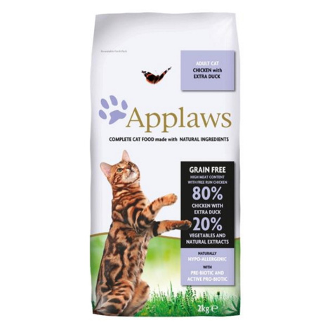 APPLAWS Adult cat chicken & duck granule pre mačky 1 ks, Hmotnosť balenia: 2 kg