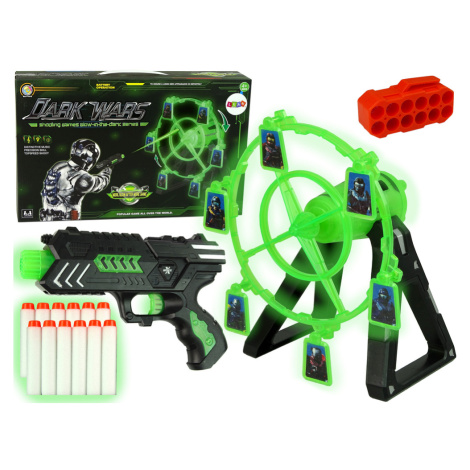 mamido Arkádová hra Rotujúca Glow Shield Glow v Dark Arrow Gun