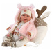 Llorens 74028 NEW BORN -realistická bábika bábätko so zvukmi a mäkkým látkovým telom - 42