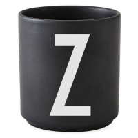Čierny porcelánový hrnček Design Letters Alphabet Z, 250 ml