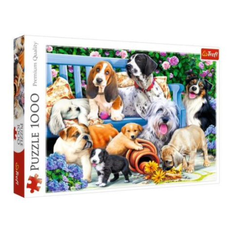 Trefl puzzle Psi v záhrade 1000