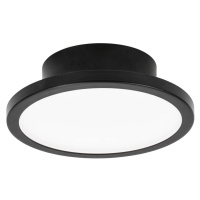 LIGHTME LED stropné svietidlo Aqua Ø 14,7 cm čierne