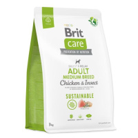 Krmivo Brit Care Dog Sustainable Adult Medium Breed Chicken & Insoct 3kg