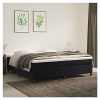 vidaXL Rám na boxspring posteľ čierny 200x200 cm zamat