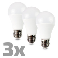 ECOLUX LED žiarovka 3-pack, klasický tvar, 12W, E27, 3000K, 270°, 1080lm, 3ks v baleniu