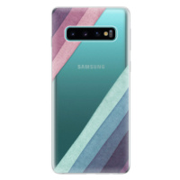 Odolné silikónové puzdro iSaprio - Glitter Stripes 01 - Samsung Galaxy S10