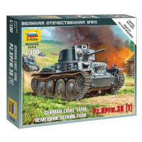 Wargames (WWII) tank 6130 - German Light Tank PZ.KPFW.38 (T) (1:100)