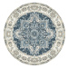 Norddan Dizajnový okrúhly koberec Maile 200 cm modrý
